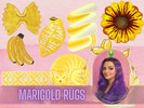 Sims 4 — Marigold Rugs by gokcemsims — Early access versions and exclusive content are available on my Patreon.