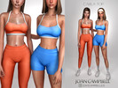 Sims 4 — CARLA SPORTY SET by Joan_Campbell_Beauty_ — INCLUDES: TOP (6 swatches)