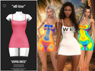 Sims 4 — Off-Line - Jeapau Dress by VentaStudio — 27 Swatches (62 in Full Version)
