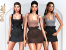 Sims 4 — Sleek Femme Set by DOLilac — Includes: (Top + Bottom)