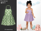 Sims 4 — Ada Halter Neck Sundress by talarian — Sweet sleeveless sundress with a halter neck and a flowy gathered skirt.