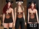 Sims 4 — cowgirl set - female by Mydarling20 — Outfit Information Age Groups: Teens, Young Adults, Adults, Elders