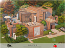 Sims 4 — David - no cc by melapples — a 2 bedroom modern home in vibrant colors. 1st floor: living room, dining room,