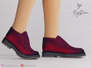 Sims 4 — Male Slip On Ankle Boots by FlyStone — Male slip-on ankle boots with sleek rounded toe, elastic side entry