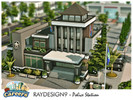 Sims 4 — Police Station by RayDesign9 — This lot in Police Station (from Get To Works), 40x30 lot size with 3 floors.