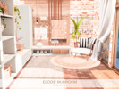 Sims 4 — Elodie Mudroom by BlusterSims — The Elodie Mudroom blends cozy farmhouse charm with modern Scandinavian style,