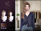 Sims 4 — S-CLUB PONYTAIL HAIRSTYLE by S-Club — hope you like, thank you.