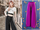 Sims 4 — Wide leg track pants by MysteriousOo — Comfortable wide-leg sweatpants featuring contrast side stripes, an