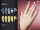 Sims 4 — VELYSEA Yena Nail by VELYSEA — Fingernail category HQ comatble 31 swatches