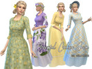 Sims 4 — Cheerful Calico Gown by Naunakht — Liven up your Sim's wardrobe with this cheery little number! I made this