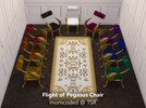 Sims 4 — Flight of Pegasus Chair by momcoded — Base game living, dining, and desk chair