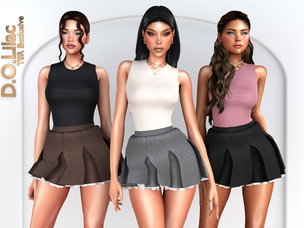 Sims 4 — Modern Doll Set by DOLilac — Includes: (Top + Bottom)