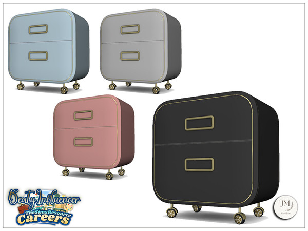 Sims 4 — Jomsims Careers beauty influencer end table1 by jomsims — Create the perfect beauty influencer studio with this