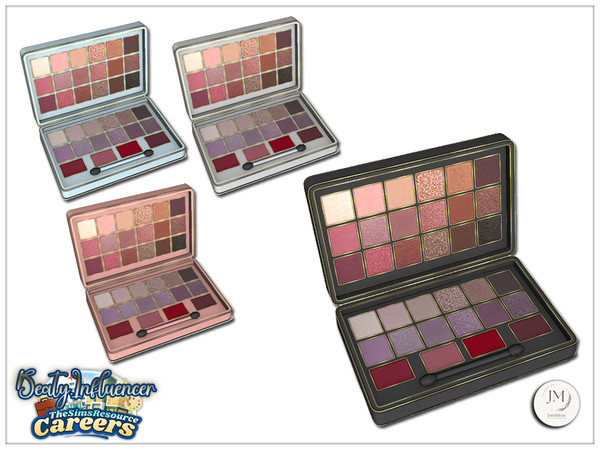 Sims 4 — Jomsims Careers beauty influencer palette1 by jomsims — For our career theme. Find beauty influencers.