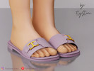 Sims 4 — Child Sandals With A Decorative Buckle by FlyStone — Amazing child sandals with buckles