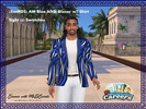 Sims 4 — Adult Male Blue Afrik Blazer with T-Shirt by MsDSweets — [SwMDS] Adult Male Blue Afrik Blazer with T-Shirt to