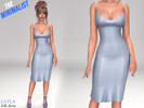 Sims 4 — Layla - Silk midi dress by Layla — Female midi silk dress This dress was released early on my Patreon! For Teen