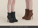 Sims 4 — Platform Ankle Boots by Arltos — 7 colors.