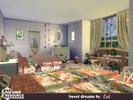 Sims 4 — Sweet dreams by evi — A bedroom with twin beds which can be used by a couple or kids.