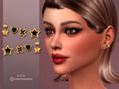 Sims 4 — Stella Earrings by Suzue — New Mesh (Suzue)