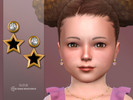 Sims 4 — Stella Earrings Toddler by Suzue — New Mesh (Suzue)