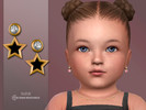 Sims 4 — Stella Earrings Infant by Suzue — New Mesh (Suzue)