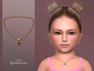 Sims 4 — Stella Necklace Toddler by Suzue — New Mesh (Suzue)