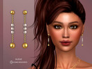 Sims 4 — Xandra Earrings by Suzue — New Mesh (Suzue)