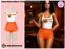 Sims 4 — Career - Sooters Waitress Uniform by Harmonia — New Mesh
