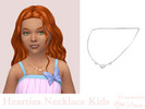 Sims 4 — Hearties Necklace Kids by Dissia — Necklace with small hearts for kids