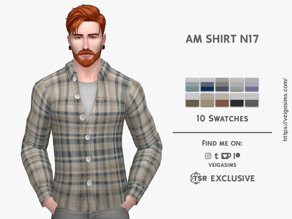 Sims 4 — AM SHIRT N1 7 by David_Mtv2 — New mesh;
