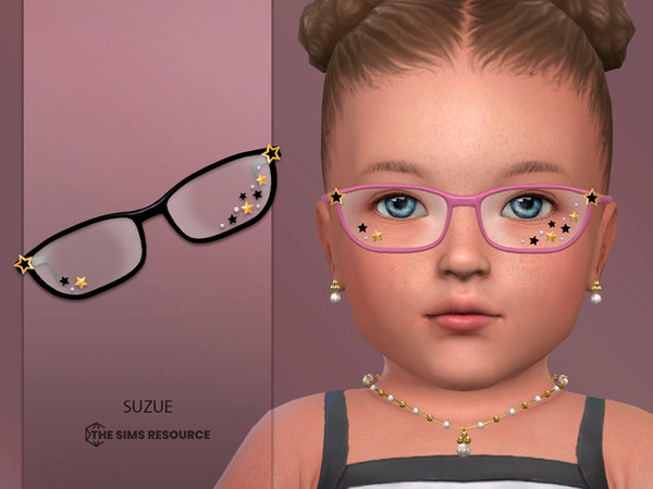 Sims 4 — Star Glasses Infant by Suzue — New Mesh (Suzue)