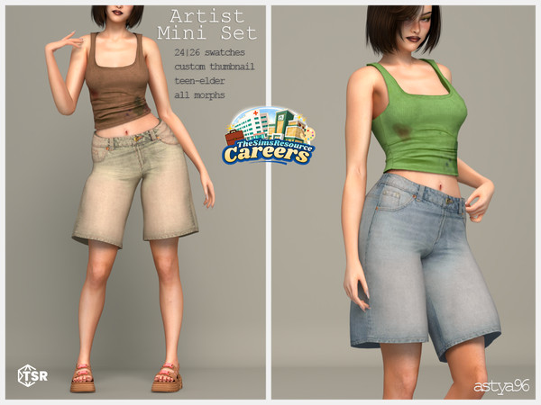 Sims 4 — Artist Mini Set by astya96cc — 24-26 swatches