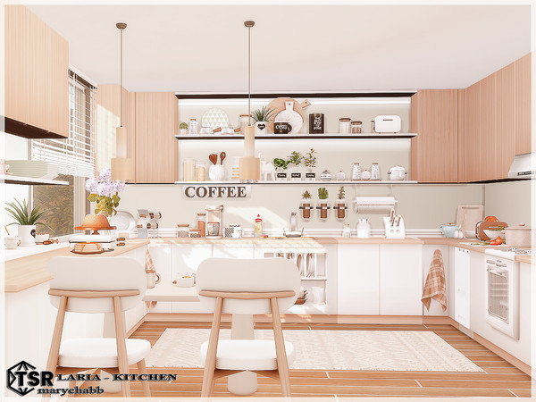 Sims 4 — Laria - Kitchen by marychabb — I present a room - Kitchen . Room is fully equipped. I hope you like my design.