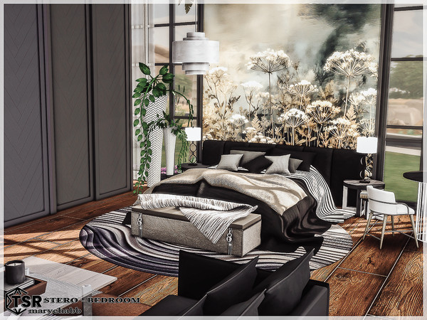 Sims 4 — Stero - Bedroom by marychabb — I present a room - Bedroom . Room is fully equipped. I hope you like my design.