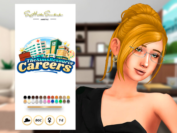 Sims 4 — Kate Hairstyle by sehablasimlish — Hope you like it and enjoy it. Maxis Match