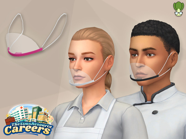 Sims 4 — Food Sanitary Spit Guard - Mouth Shield - Careers Collection by kapakijo — Keep your sims food clean &