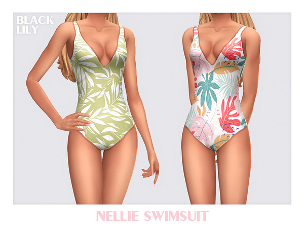 Sims 4 — Nellie Swimsuit by Black_Lily — YA, A, Teen