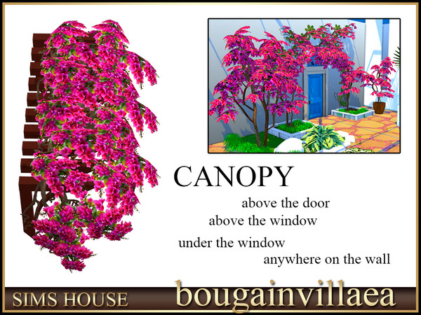 Sims 4 — Sims House Bougainvillea canopy | Bougainvillea by Sims_House — Bougainvillea