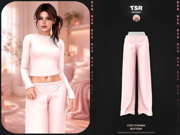 Sims 4 — Cozy Pyjama - Bottom BD1680 by busra-tr — - BD1680