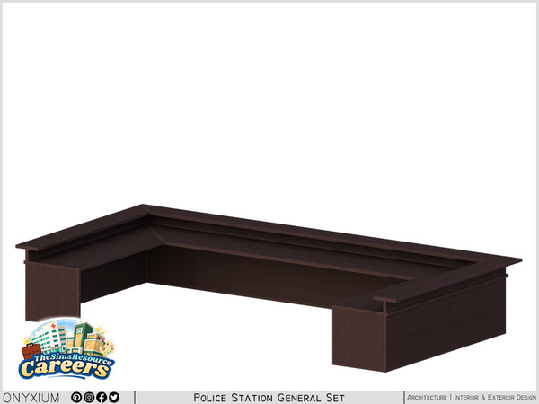 Sims 4 — CSI Reception Desk by Onyxium — Onyxium@TSR Design Workshop CSI Collection - Belong To The 2026 Year