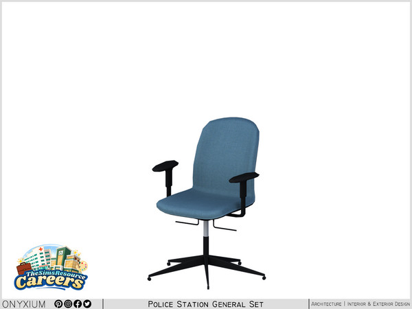 Sims 4 — CSI Desk Chair by Onyxium — Onyxium@TSR Design Workshop CSI Collection - Belong To The 2026 Year