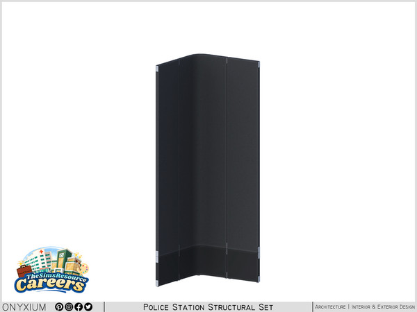 Sims 4 — CSI Modular Desk Divider Panel Corner by Onyxium — Onyxium@TSR Design Workshop CSI Collection - Belong To The