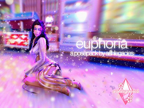 Sims 4 — Euphoria Posepack by ashlegacies — - Posepack