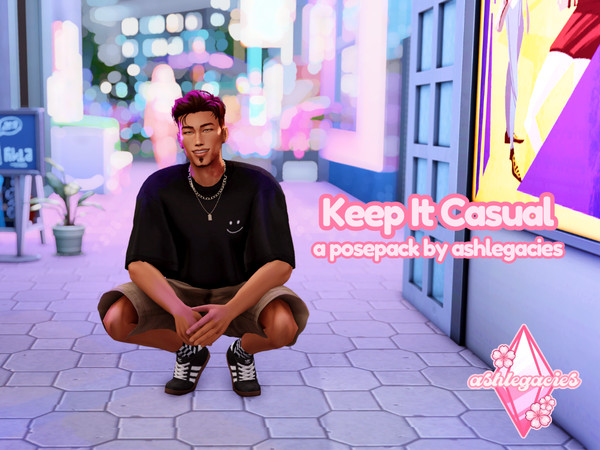 Sims 4 — Keep It Casual Posepack by ashlegacies — - Posepack