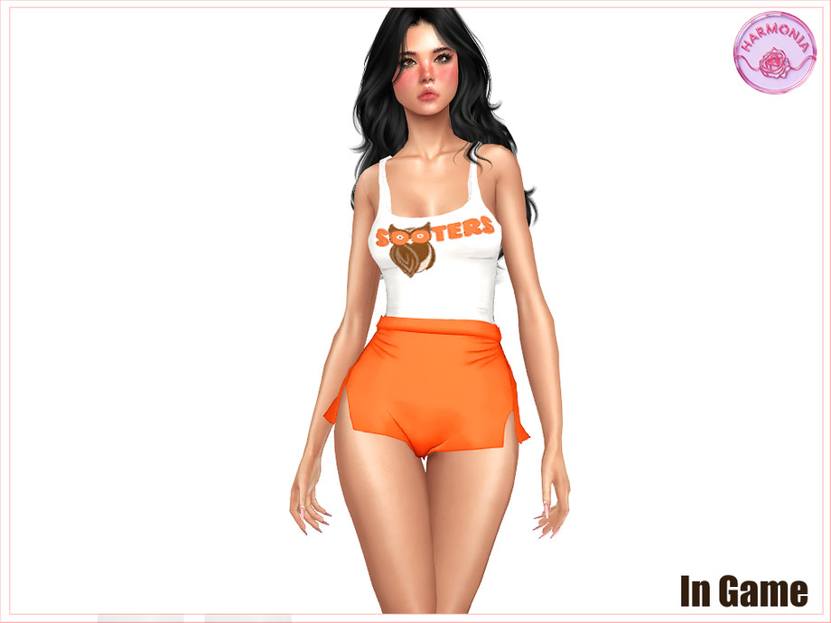 The Sims Resource | Career - Sooters Waitress Uniform