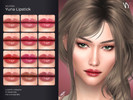 Sims 4 — VELYSEA Yuna Lipstick by VELYSEA — Lipstick category HQ comatble 12 swatches