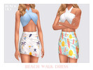 Sims 4 — Beach Walk Dress by Black_Lily — YA, A, Teen