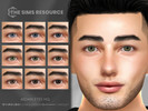 Sims 4 — Aidan Eyes HQ by Caroll912 — A 9-swatch face paint set of eyes in different shades of hazel blue, hazel green,