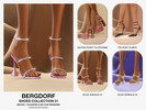 Sims 4 — Bergdorf - Gilda Sandals V1 by VentaStudio — 30 Swatches